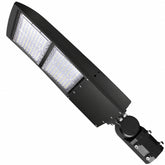 300W LED Parking Lot Light with Photocell, 42,000 Lumens, 5000K Daylight White, Type III Distribution, 120-277V, 1,000W Metal Halide Equivalent, 0-10V Dimmable, IP65 Waterproof, Bronze Housing, UL & DLC Certified, 5-Year Warranty