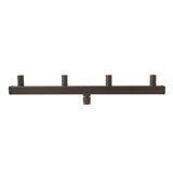 180° Low Profile Quad Bullhorn Tenon Adapter for 4 LED Light Fixtures, Four 2-3/8" O.D. Vertical Tenons, Heavy-Duty Galvanized Steel Pole Top Mount, Bronze Finish for Parking Lot, Shoebox, Street, Flood & Area Lights
