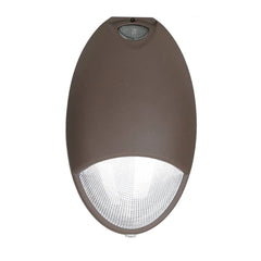 12W LED Emergency Wall Pack Light | 90-Minute Battery Backup | Dusk-to-Dawn Photocell | 120-277V | IP65 Wet Location