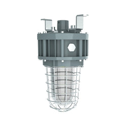 40W Class I Division 1 Explosion Proof LED Jelly Jar Light, 5000K Daylight, 100-277V, 0-10V Dimmable, UL844, UL1598, UL924, ABS, ETL Listed, Hazardous Location Ceiling Mount Industrial Light