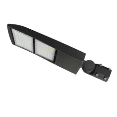 200W LED Parking Lot Light with Photocell | 28,000 Lumens | 5000K Daylight White | 120-277V | Type III/Type V | DLC Premium | Bronze Housing