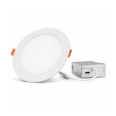 4 Inch Slim LED Panel Downlight for Recessed Ceiling Lighting, 9W, 5CCT Selectable 2700K/3000K/3500K/4000K/5000K, Dimmable, IC Rated, ETL Listed, Ultra Thin Wafer Canless Downlight for Home Office Kitchen Bathroom