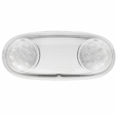 Waterproof LED Emergency Light with Adjustable Dual Heads, UL Listed, 90-Minute Emergency Backup, Wet Location Rated, Dual Ultra-Bright LED Lamps, 24-Hour Recharge, Outdoor Emergency Exit Lighting, Wall or Ceiling Mount