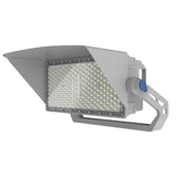 500W LED Stadium Light, 75,000 Lumens, 150 LM/W, 5000K Daylight, 277-480V, Silver Housing, 1000W Metal Halide/HID Equivalent, High Mast Outdoor Sports Flood Light, UL & DLC 5.1 Certified