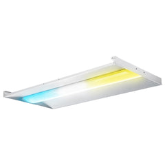 2x4 LED Troffer Light, 40W/45W/50W Selectable, 3500K/4000K/5000K 3CCT Adjustable, 0-10V Dimmable Commercial Recessed Ceiling Light, LED Troffer Panel for Office, School, Hospital & Drop Ceiling, ETL DLC 120-277V