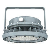 200W LED Explosion-Proof Round Light, Class I Division 2, 26,000 Lumens, 5000K, 120-277V AC, 0-10V Dimmable, 120° Beam Angle, Copper-Free Aluminum Housing, Tempered Glass Lens, IP66 Hazardous Location Lighting Fixture