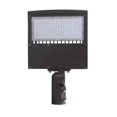 LED Parking Lot Light | 80W/100W/150W Selectable | Up to 21,000 Lumens | 5000K Daylight White | 120-277V | DLC Premium | IP65 Waterproof | Bronze Housing