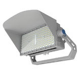 500W LED Stadium Light, 75,000 Lumens, 150 LM/W, 5000K Daylight, 277-480V, Silver Housing, 1000W Metal Halide/HID Equivalent, High Mast Outdoor Sports Flood Light, UL & DLC 5.1 Certified