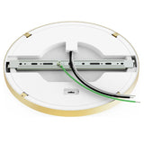 12-Inch Alabaster LED Flush Mount Ceiling Light | Gold Finish | Integrated LED | Modern Decorative Ceiling Fixture