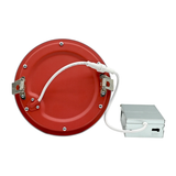 6" LED Fire-Rated Recessed Downlight - 5CCT Selectable - 120V TRIAC Dimmable - 1200 Lumens - 15W - 2-Hour Fire Rated - White - 2700K / 3000K / 3500K / 4000K / 5000K