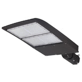 UpgradeToLED 300W LED parking lot light with photocell, bronze housing, 42,000 lumens output, Type III distribution, and 5000K daylight white illumination.