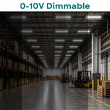 2FT LED Linear High Bay Light – 110W/165W/220W Selectable, 4000K/5000K CCT Tunable, Up to 30,800 Lumens, 140 LM/W, Philips LED Chips, UL Driver, 0-10V Dimmable, 90-277V, Sensor Ready, 700W Metal Halide Equivalent