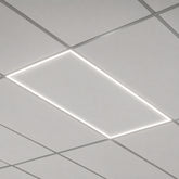2x4 LED T-Bar Grid Light, 40W/50W/60W Wattage Selectable, 3000K/3500K/4000K/5000K/6500K 5CCT Tunable, 100-277V, 0-10V Dimmable, ETL & DLC Listed, Architectural Recessed Ceiling Light