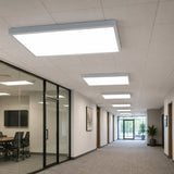 2x4 LED Flat Panel Light Surface Mount – Aluminum 2x4 Ceiling Frame with Mounting Screws, Easy Install, Durable White Frame for Ceiling Lights 6 Pack