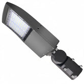 80W/100W/150W Selectable LED Parking Lot Light, 21,000 Lumens, 5000K Daylight White, Type III Distribution, 120-277V, 600W Metal Halide Equivalent, 0-10V Dimmable, IP65 Waterproof, Bronze Housing, UL & DLC Certified, 5-Year Warranty