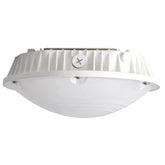White outdoor ceiling light fixture on a white background at upgradetoled.com