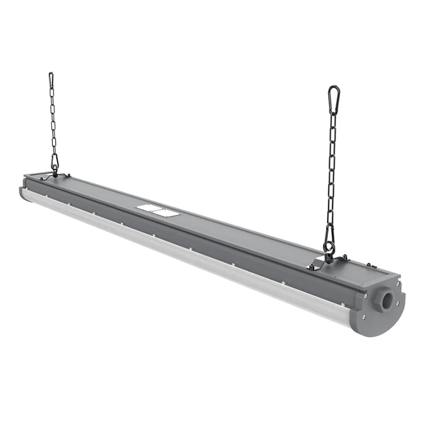 60W Explosion Proof Linear LED Light, 8,400 Lumens, 5000K Daylight, Class I Division 2, IP68 Waterproof, 120-277V, Mean Well Driver, UL cUL DLC Listed, Hazardous Location Industrial Linear Fixture
