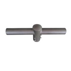 Pole Tenon Spoke Double 180° Horizontal Tenon Adapter, Dual 2-3/8" Slip Fitter Mount, Heavy-Duty Aluminum Pole Top Bracket, Bronze Finish for LED Parking Lot, Shoebox, Street, Flood & Area Lights