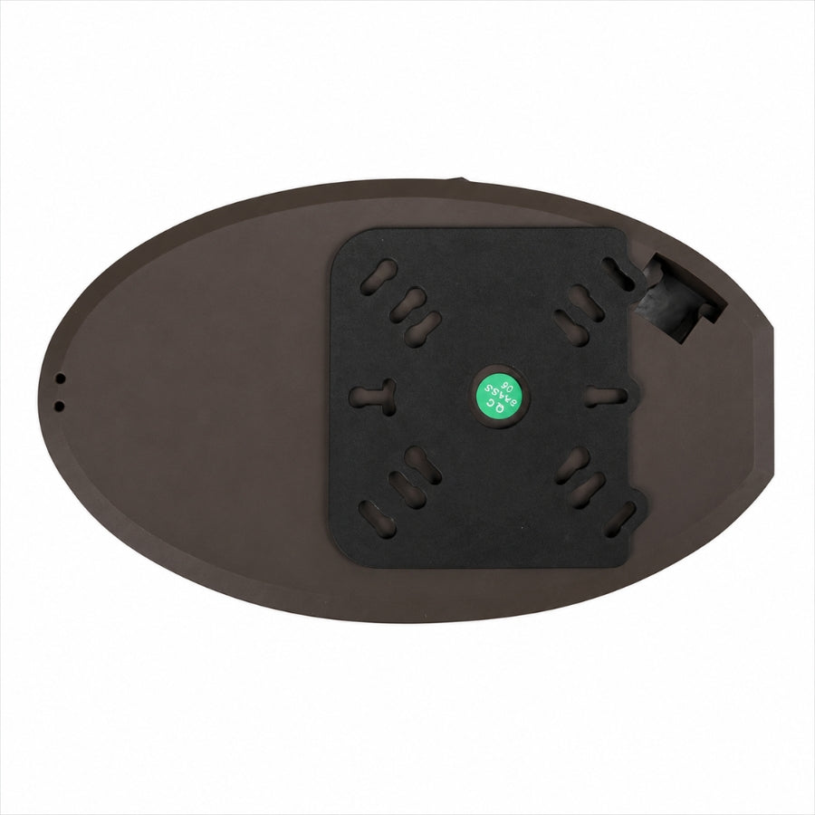 Rear view of the 12W LED Emergency Wall Pack showing the universal mounting plate for quick installation on standard electrical junction boxes.