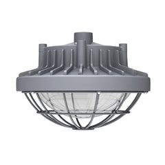 80W Explosion Proof Low Bay LED Light, 10,400 Lumens, 5000K Daylight, Class I Division 2, IP66 Waterproof, 120-277V, UL cUL DLC Premium Listed, Hazardous Location Ceiling Wall Pole Mount Industrial LED Fixture
