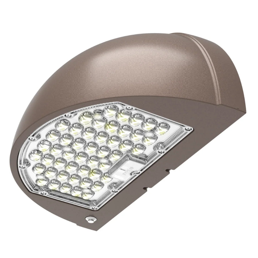 LED Half Moon Wall Pack | 80W/64W/48W Selectable | 10,800 Lumens Max | 3CCT Tunable | Photocell | 120-347V