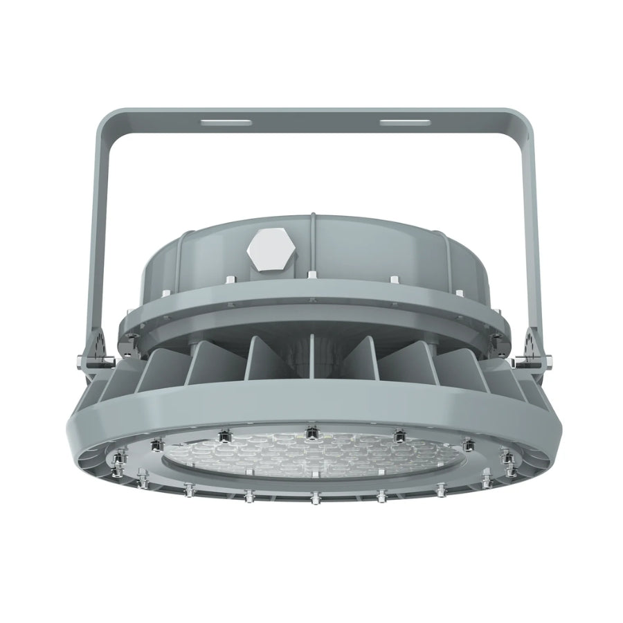 150W Class I Division 2 Hazardous Location LED High Bay Light, 19,500 Lumens, 5000K, 120-277V, 0-10V Dimmable, IP66, IK10, UL844, UL1598, UL924, NSF & DLC Listed, Explosion Proof Industrial Light