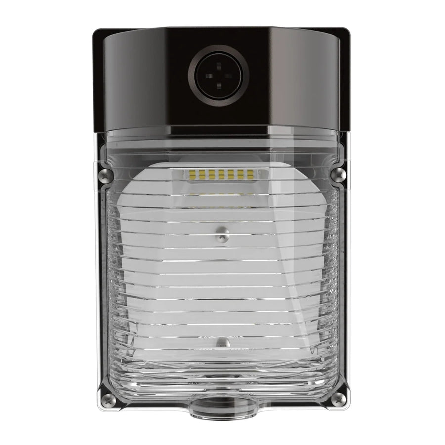 26W LED Mini Wall Pack | 3CCT Selectable | Built-In Photocell | 3,588 Lumens | 120-277V | DLC Premium