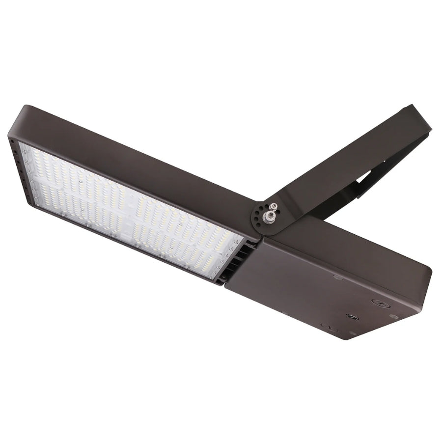 LED Flood Light for Commercial Outdoor Security Lighting, Selectable 240W/300W, 5000K Daylight, 0-10V Dimmable, 120-277V, IP65 Waterproof, ETL DLC Listed, 1000W-1500W Metal Halide Equivalent