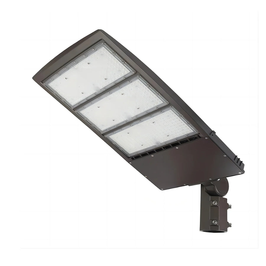 450W LED Parking Lot Light, 63,000LM Outdoor Shoebox Area Light, 5000K Daylight White, 277-480V, 0-10V Dimmable, IP65 Waterproof Commercial Pole Light for Parking Lots, Stadiums, Roadways & Warehouses