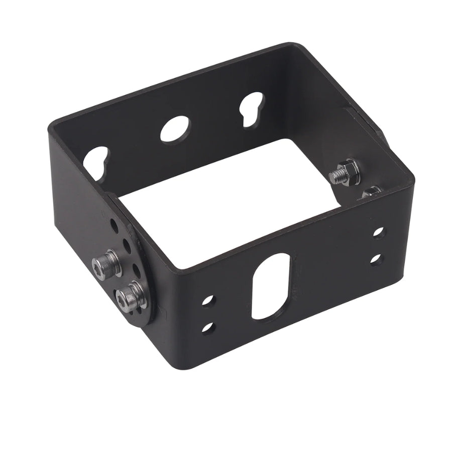 Bronze Trunnion Yoke Mount Bracket for LED Shoebox Lights | Adjustable Wall & Surface Mount Adapter | Heavy-Duty Steel Construction