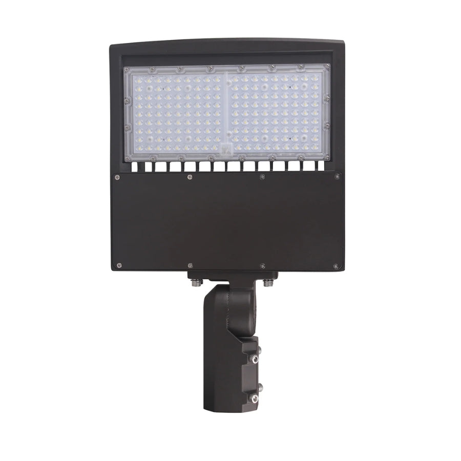 LED Parking Lot Light | 80W/100W/150W Selectable | Up to 21,000 Lumens | 5000K Daylight White | 120-277V | DLC Premium | IP65 Waterproof | Bronze Housing