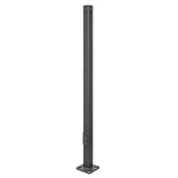 25 FT 4" x 4" Square Steel Light Pole, 11 Gauge Commercial Steel Pole, Bronze Powder-Coated Finish, Anchor Base with Base Cover & Anchor Bolts Included, Pole for LED Parking Lot, Shoebox, Street & Area Lights