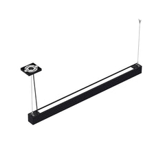 4FT Black Architectural LED Linear Light | 50W | Up & Down Adjustable Lighting | 3CCT Selectable | 120-277V | Suspended, Surface & Wall Mount