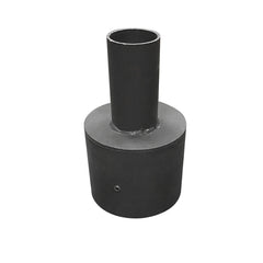 4 Inch Round Base Tenon Adapter for LED Parking Lot Lights & Shoebox Fixtures, Heavy-Duty Steel Pole Top Mount, Fits 4" Round Light Poles, Corrosion-Resistant Outdoor Tenon Adapter for Slip Fitter & Area Lights