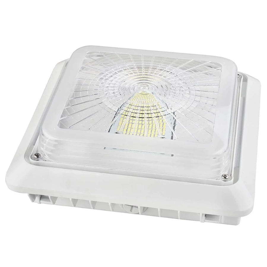 30W/40W/55W LED Under Canopy Light | 3CCT Selectable | Up to 7,150 Lumens | DLC Premium | IP65 Rated | 120-277V