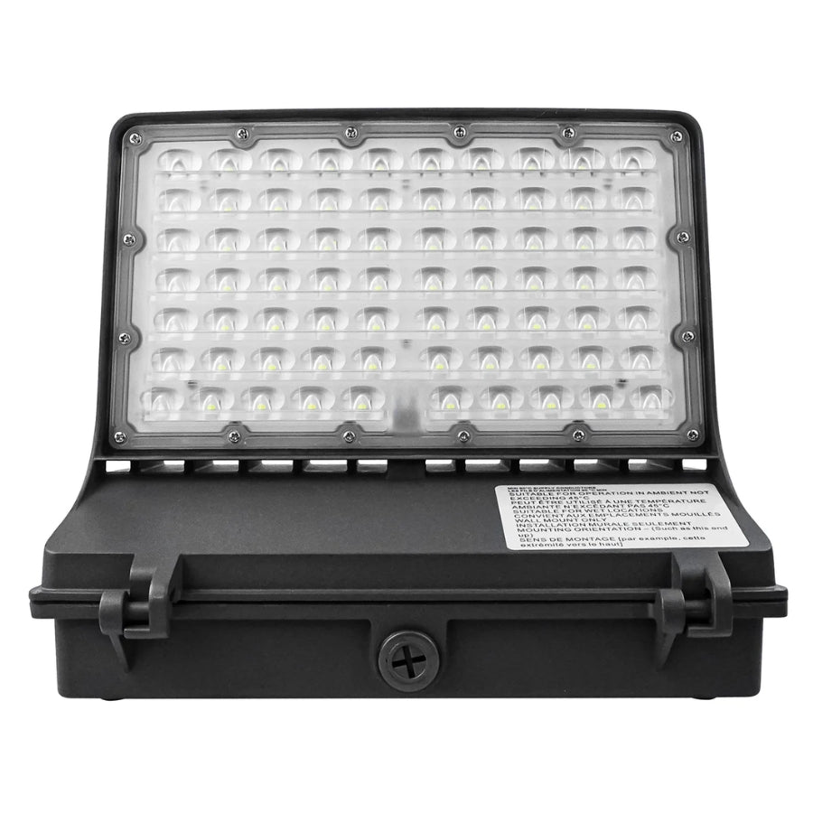 Full Cutoff LED Wall Pack | 20W/40W/60W/80W Selectable | 3,600-10,400 Lumens | 3CCT Tunable | Photocell Included | 120-347V