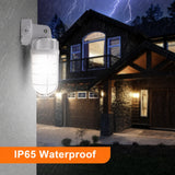 21W Vapor Tight LED Jelly Jar Light, Caged Ceiling & Wall Mount Utility Light, 2,562 Lumens, 5000K Daylight White, IP65 Waterproof, UL/cUL Certified, 120-277 VAC, Commercial & Industrial Lighting Fixture, 5-Year Warranty