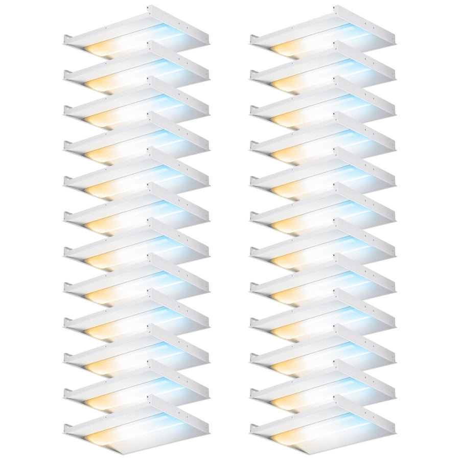 2x2 LED Center Basket Troffer Light 24 Pack at UpgradeToLED