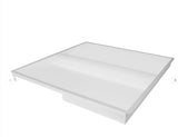 2x2 Recessed LED Troffer Light, Selectable Wattage 15W/20W/25W/30W/40W, 5CCT 3500K/4000K/5000K/5700K/6500K, Up to 5,200 Lumens, Emergency Battery Backup, 0-10V Dimmable, 100-277V