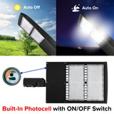 300W LED Parking Lot Light with Photocell, 42,000 Lumens, 4000K Neutral White, Type III Distribution, 277-480V, 1,000W Metal Halide Equivalent, 0-10V Dimmable, IP65 Waterproof, Bronze Housing, UL & DLC Certified, 5-Year Warranty