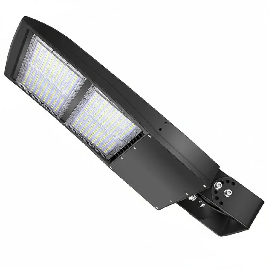 300W LED parking lot light with adjustable yoke mount for commercial outdoor area lighting