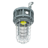 40W Class I Division 1 Explosion Proof LED Jelly Jar Light, 5000K Daylight, 100-277V, 0-10V Dimmable, UL844, UL1598, UL924, ABS, ETL Listed, Hazardous Location Ceiling Mount Industrial Light
