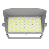 500W LED Stadium Light, 75,000 Lumens, 150 LM/W, 5000K Daylight, 277-480V, Silver Housing, 1000W Metal Halide/HID Equivalent, High Mast Outdoor Sports Flood Light, UL & DLC 5.1 Certified