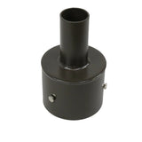 5 Inch Round Base Tenon Adapter for LED Parking Lot Lights & Shoebox Fixtures, Heavy-Duty Steel Pole Top Mount, Fits 5" Round Light Poles, 2-3/8" OD Vertical Tenon, Corrosion-Resistant Outdoor Mounting Adapter