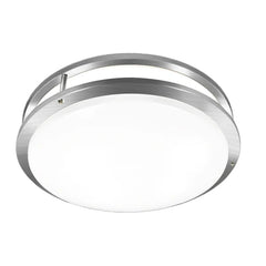16-Inch LED Flush Mount Ceiling Light | 25W | 3CCT Selectable 3500K/4000K/5000K | 120V | Modern Round Ceiling Fixture
