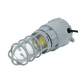27W LED Explosion-Proof Jelly Jar Light, Class I Div 2 Hazardous Location, 2,700 Lumens, 5000K, 120-277V AC, 0-10V Dimmable, Industrial Cage Fixture, Surface Mount