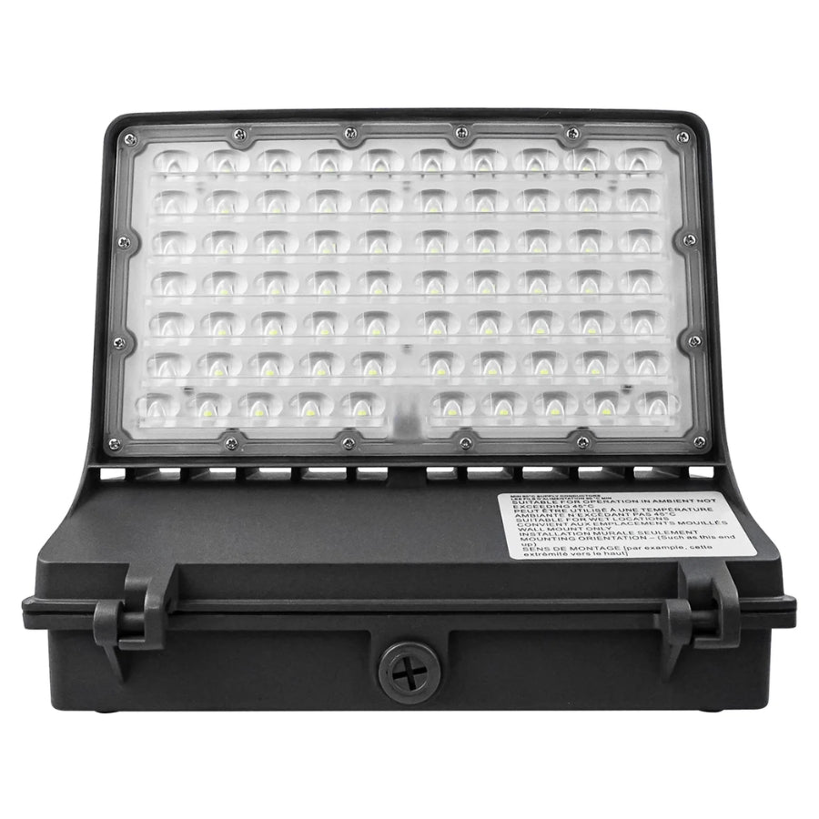 Full Cutoff LED Wall Pack | 60W/80W/100W/120W Selectable | 7,800-15,600 Lumens | 3CCT Tunable | Photocell Included | 120-347V