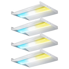 2x2 LED Center Basket Troffer Light, 30W/35W/40W Selectable, 3000K/4000K/5000K 3CCT Adjustable, 0-10V Dimmable Commercial Recessed Ceiling Light, LED Troffer Panel for Office, School, Hospital & Drop Ceiling, ETL DLC 120-277V