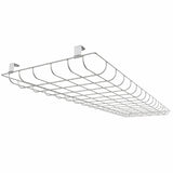 White Wire Guard for 110W/165W/220W LED Linear High Bay Lights, Protective Metal Safety Guard, Light Fixture Cover for Commercial & Industrial Lighting Fixtures