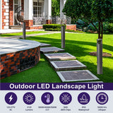 3CCT Bollard LED Light, 24W Outdoor LED Bollard Light, 3120 Lumens, Selectable 3000K/4000K/5000K, 120-277V AC, 130 lm/W, 42-Inch Round Pathway & Landscape Light, Dark Bronze Finish, IP65 Waterproof, UL/cUL & DLC